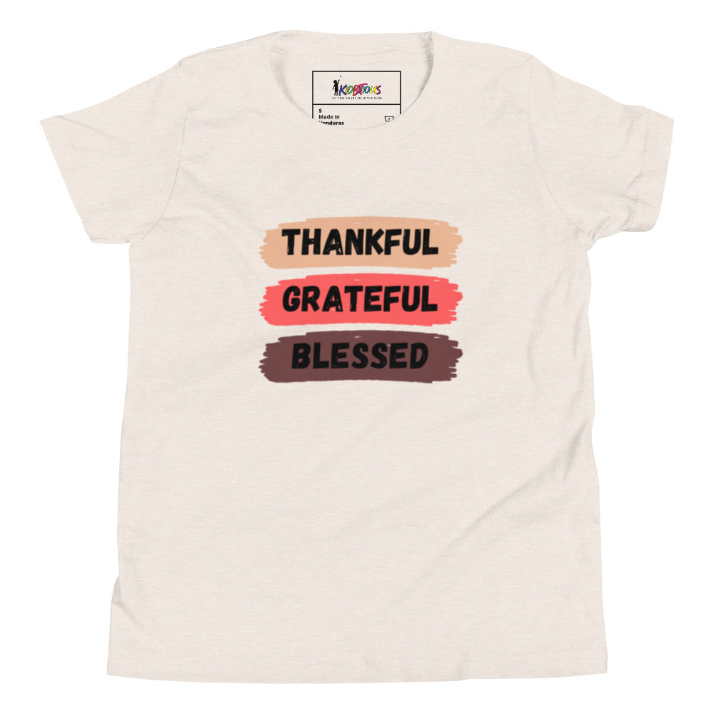 THANKFUL GRATEFUL BLESSED - SHORT SLEEVE TEE